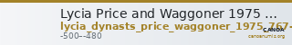 Lycia Price and Waggoner 1975 767-8 — CANOA
