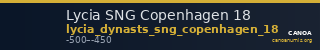 Lycia SNG Copenhagen 18 — CANOA