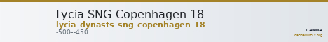Lycia SNG Copenhagen 18 — CANOA