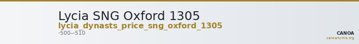 Lycia SNG Oxford 1305 — CANOA