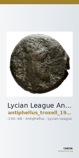 Lycian League Antiphellus Troxell 1982 3.73 — CANOA