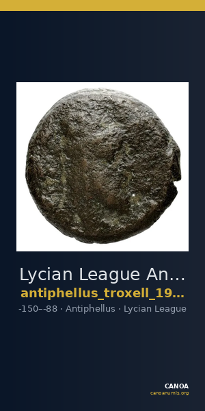 Lycian League Antiphellus Troxell 1982 3.73 — CANOA
