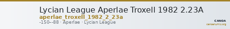 Lycian League Aperlae Troxell 1982 2.23A — CANOA