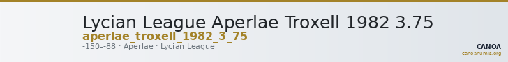 Lycian League Aperlae Troxell 1982 3.75 — CANOA