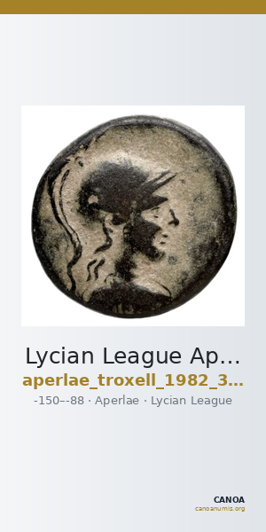 Lycian League Aperlae Troxell 1982 3.76 — CANOA