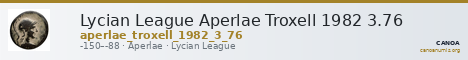 Lycian League Aperlae Troxell 1982 3.76 — CANOA