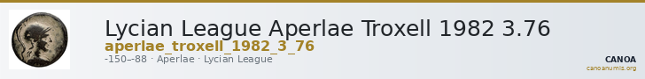 Lycian League Aperlae Troxell 1982 3.76 — CANOA