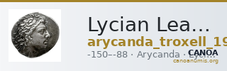 Lycian League Arycanda Troxell 1982 3.8 — CANOA