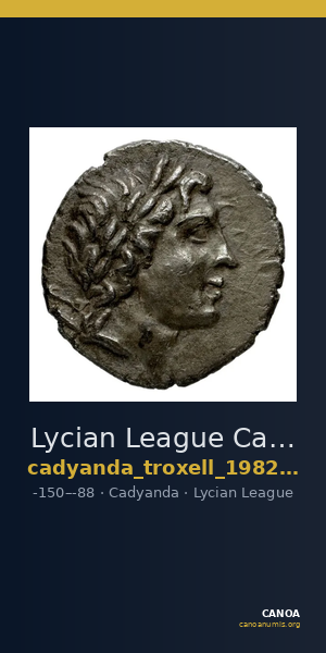Lycian League Cadyanda Troxell 1982 2.8 — CANOA