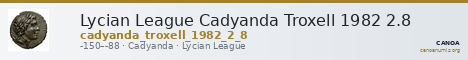 Lycian League Cadyanda Troxell 1982 2.8 — CANOA