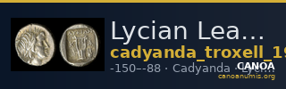 Lycian League Cadyanda Troxell 1982 2.9 — CANOA