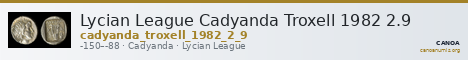 Lycian League Cadyanda Troxell 1982 2.9 — CANOA