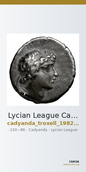 Lycian League Cadyanda Troxell 1982 3.64 — CANOA