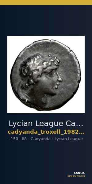 Lycian League Cadyanda Troxell 1982 3.64 — CANOA