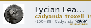 Lycian League Cadyanda Troxell 1982 3.64 — CANOA