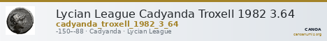 Lycian League Cadyanda Troxell 1982 3.64 — CANOA