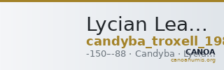 Lycian League Candyba Troxell 1982 2.9 — CANOA