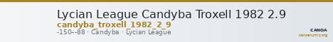 Lycian League Candyba Troxell 1982 2.9 — CANOA