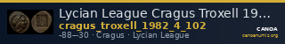 Lycian League Cragus Troxell 1982 4.102 — CANOA