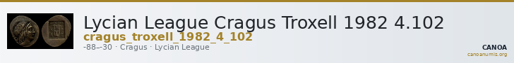 Lycian League Cragus Troxell 1982 4.102 — CANOA