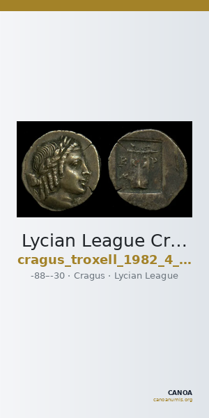 Lycian League Cragus Troxell 1982 4.104 — CANOA
