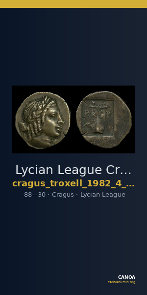Lycian League Cragus Troxell 1982 4.104 — CANOA