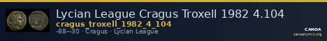 Lycian League Cragus Troxell 1982 4.104 — CANOA