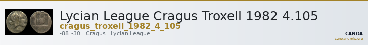 Lycian League Cragus Troxell 1982 4.105 — CANOA