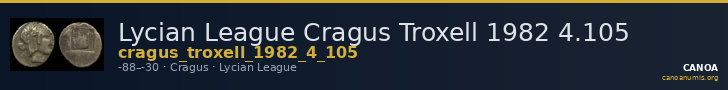 Lycian League Cragus Troxell 1982 4.105 — CANOA