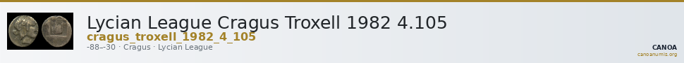 Lycian League Cragus Troxell 1982 4.105 — CANOA