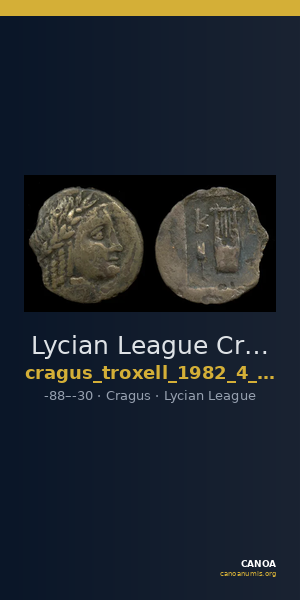 Lycian League Cragus Troxell 1982 4.106 — CANOA