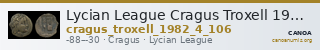 Lycian League Cragus Troxell 1982 4.106 — CANOA
