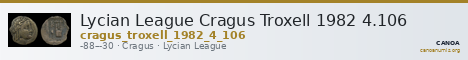 Lycian League Cragus Troxell 1982 4.106 — CANOA