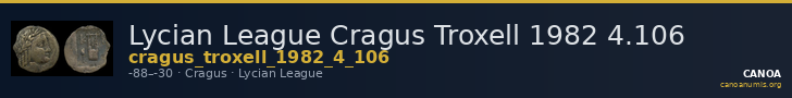 Lycian League Cragus Troxell 1982 4.106 — CANOA