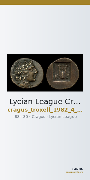 Lycian League Cragus Troxell 1982 4.84 — CANOA