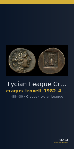 Lycian League Cragus Troxell 1982 4.84 — CANOA