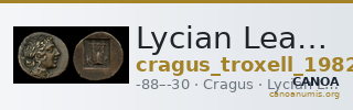 Lycian League Cragus Troxell 1982 4.84 — CANOA