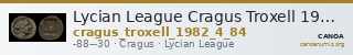 Lycian League Cragus Troxell 1982 4.84 — CANOA