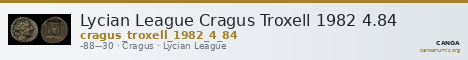 Lycian League Cragus Troxell 1982 4.84 — CANOA