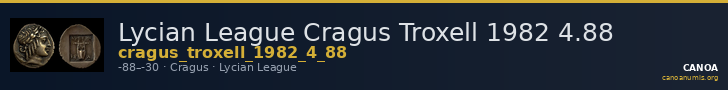 Lycian League Cragus Troxell 1982 4.88 — CANOA