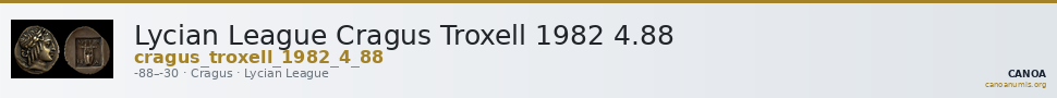 Lycian League Cragus Troxell 1982 4.88 — CANOA