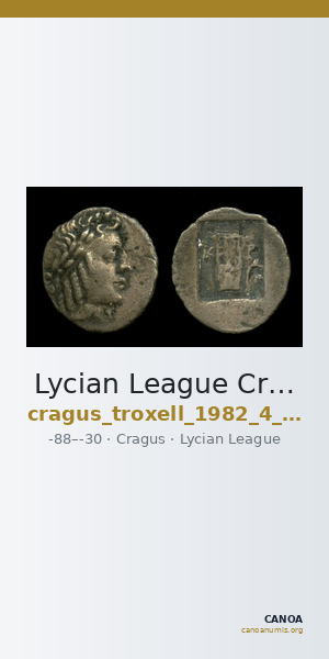 Lycian League Cragus Troxell 1982 4.89 — CANOA