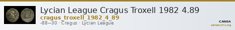 Lycian League Cragus Troxell 1982 4.89 — CANOA