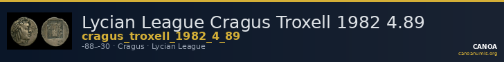 Lycian League Cragus Troxell 1982 4.89 — CANOA