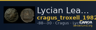 Lycian League Cragus Troxell 1982 4.90 — CANOA