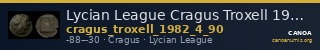 Lycian League Cragus Troxell 1982 4.90 — CANOA
