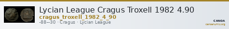 Lycian League Cragus Troxell 1982 4.90 — CANOA