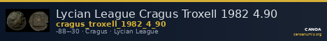 Lycian League Cragus Troxell 1982 4.90 — CANOA