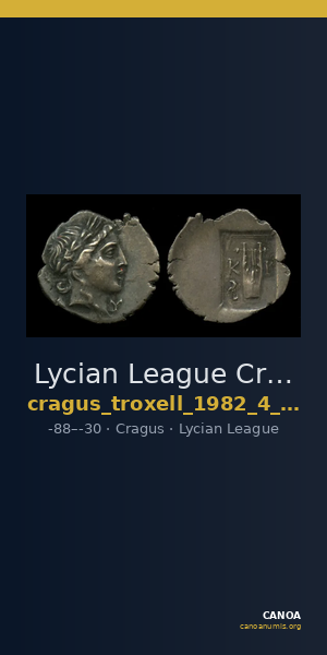 Lycian League Cragus Troxell 1982 4.93 — CANOA