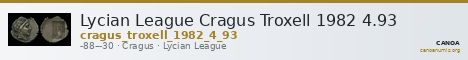Lycian League Cragus Troxell 1982 4.93 — CANOA